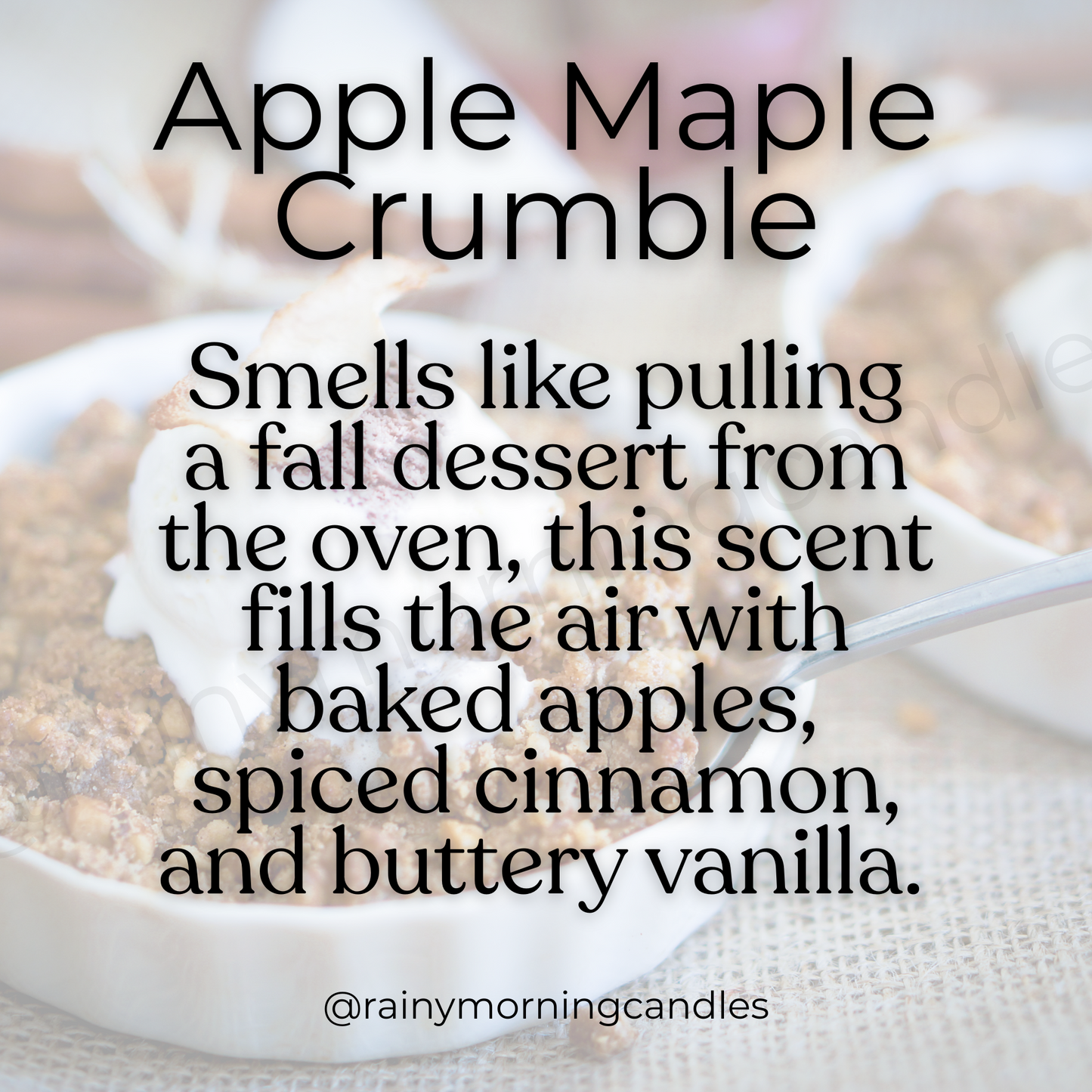 Apple Maple Crumble | Fall Wax Melts