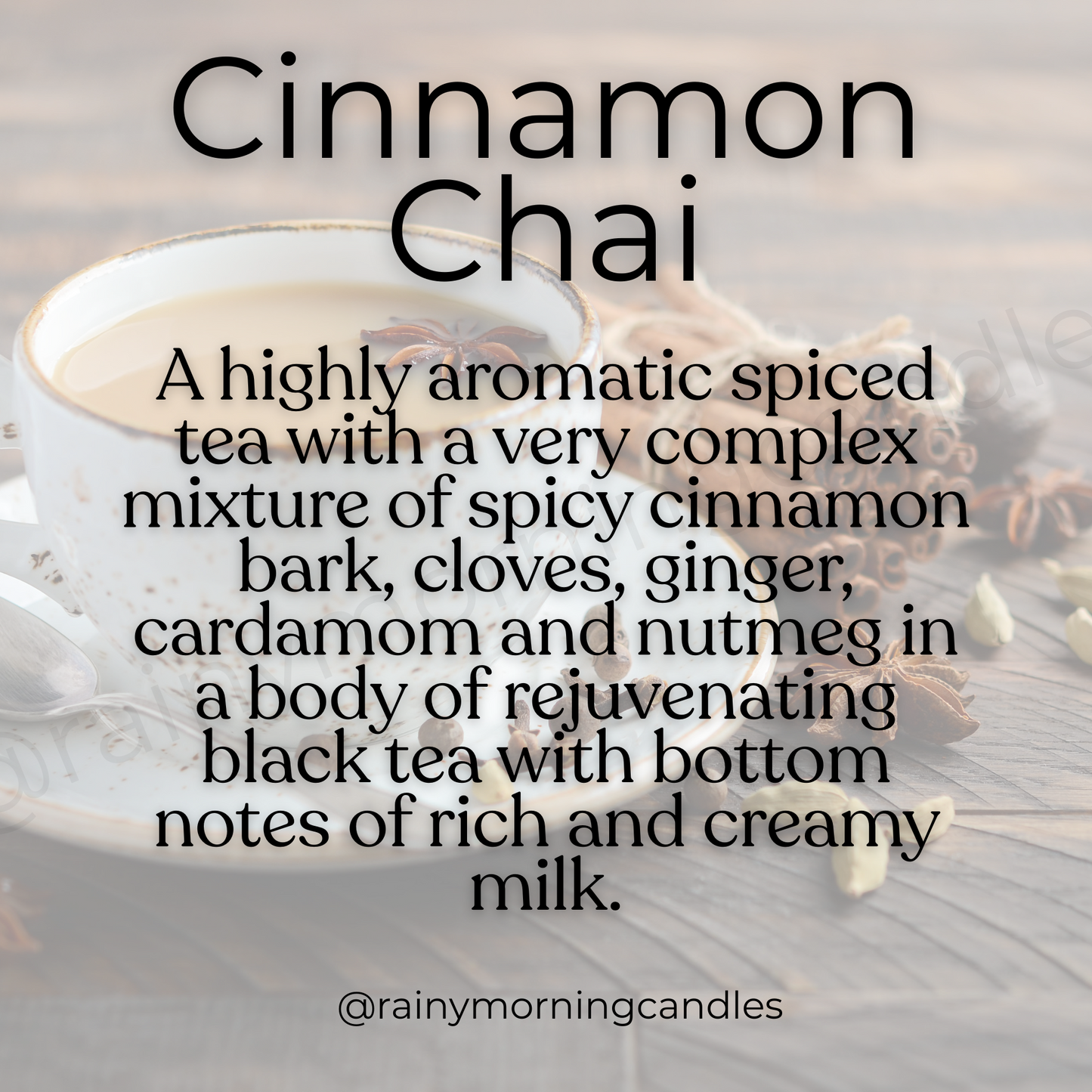 Cinnamon Chai | Fall Wax Melts