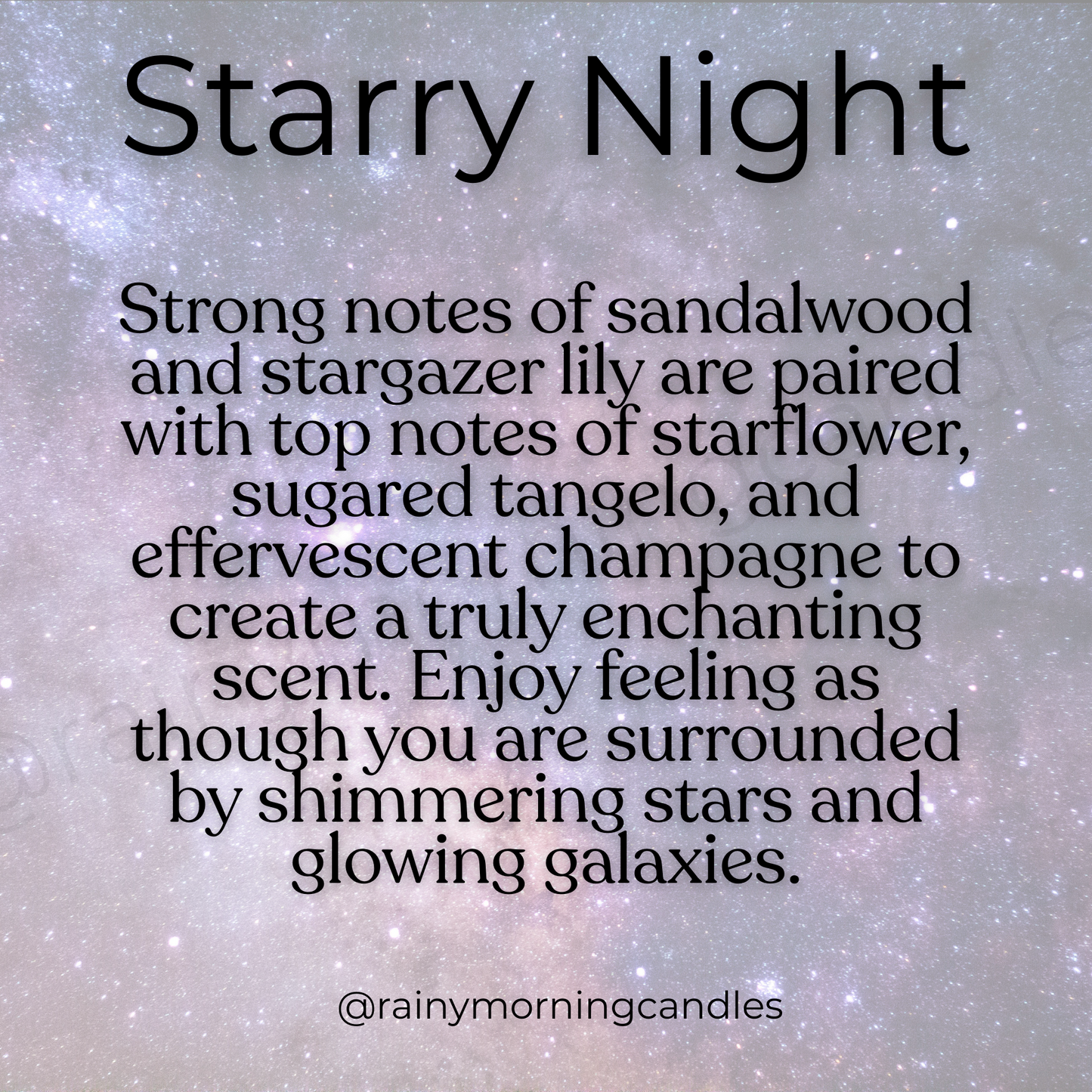Starry Night | Stargazer Lily & Sandalwood | Wax Melts