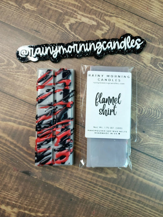 Flannel Shirt | Wax Melts - Rainy Morning Candles