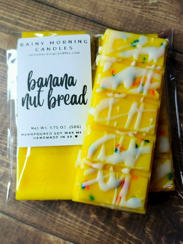 Banana Nut Bread | Wax Melts - Rainy Morning Candles