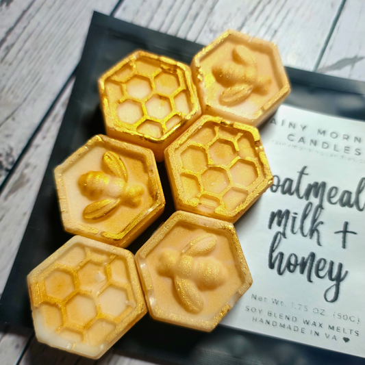 Oatmeal Milk + Honey | Honeycomb Wax Melts