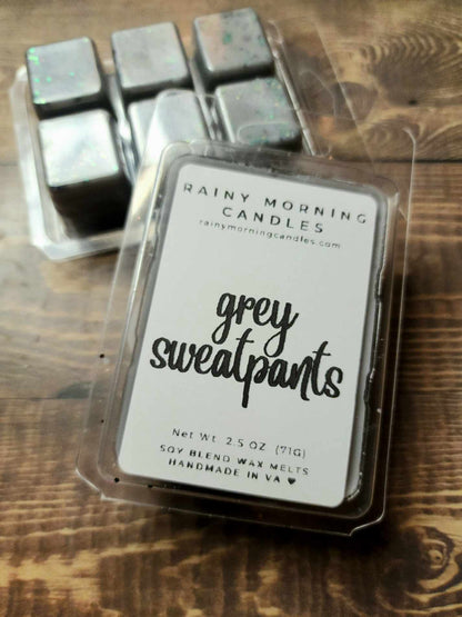 Grey Sweatpants | Clamshell Wax Melts