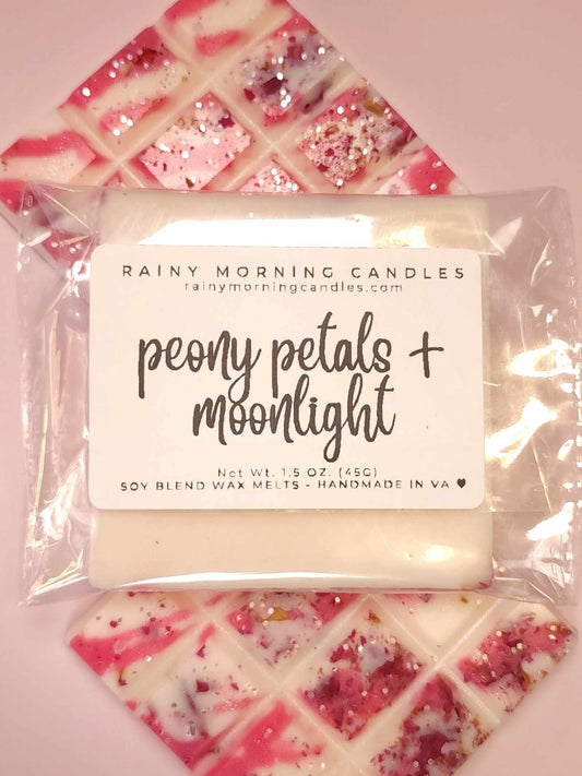 Peony Petals + Moonlight | Midnight Peony | Wax Melts