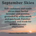 September Skies | Fall Wax Melts