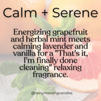 Calm + Serene | Grapefruit & Mint | Take My Last F! Wax Melts