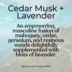 Cedar Musk + Lavender | Wax Melts