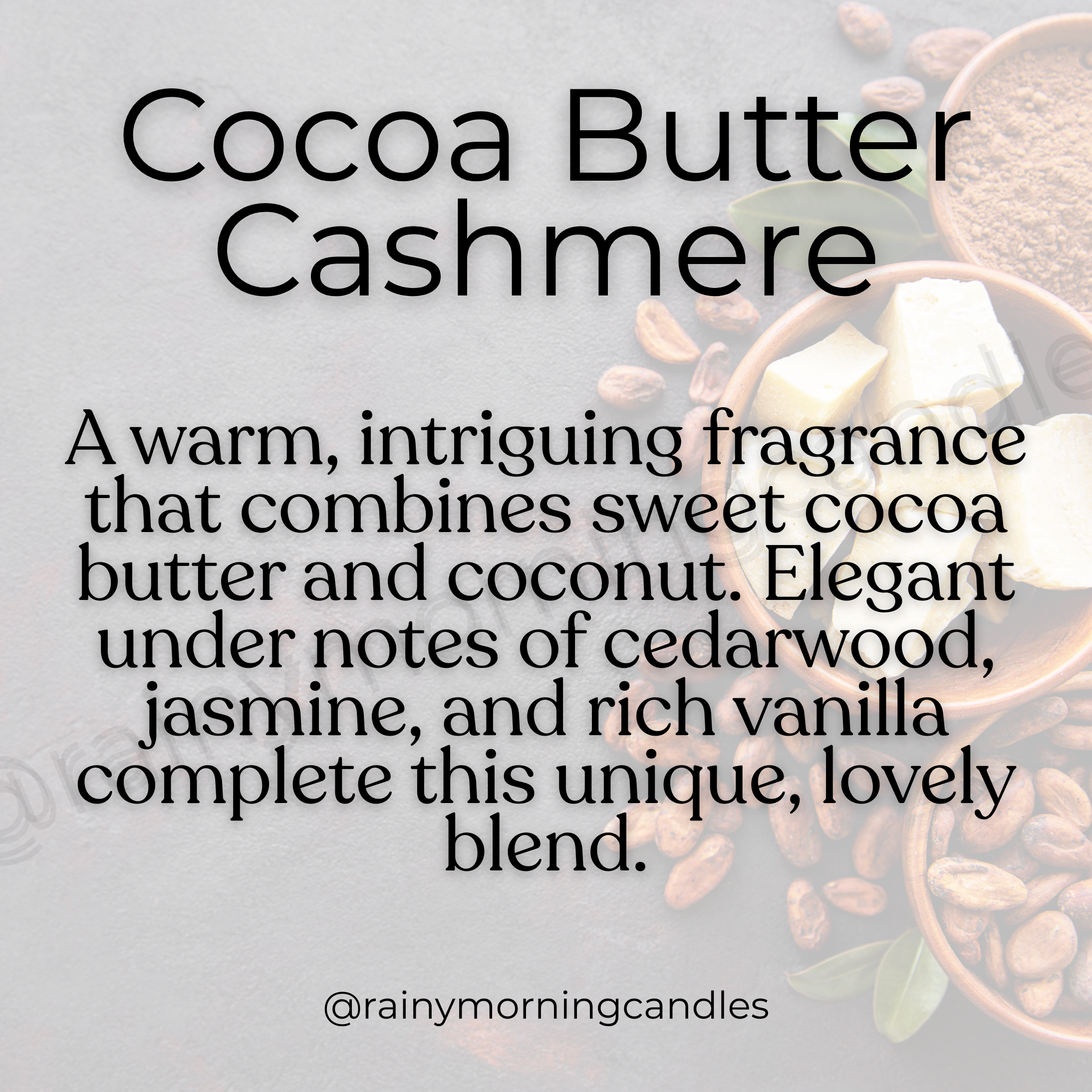 Cocoa Butter Cashmere | Wax Melts