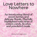 Love Letter to Nowhere | Pink Sugar | Wax Melts