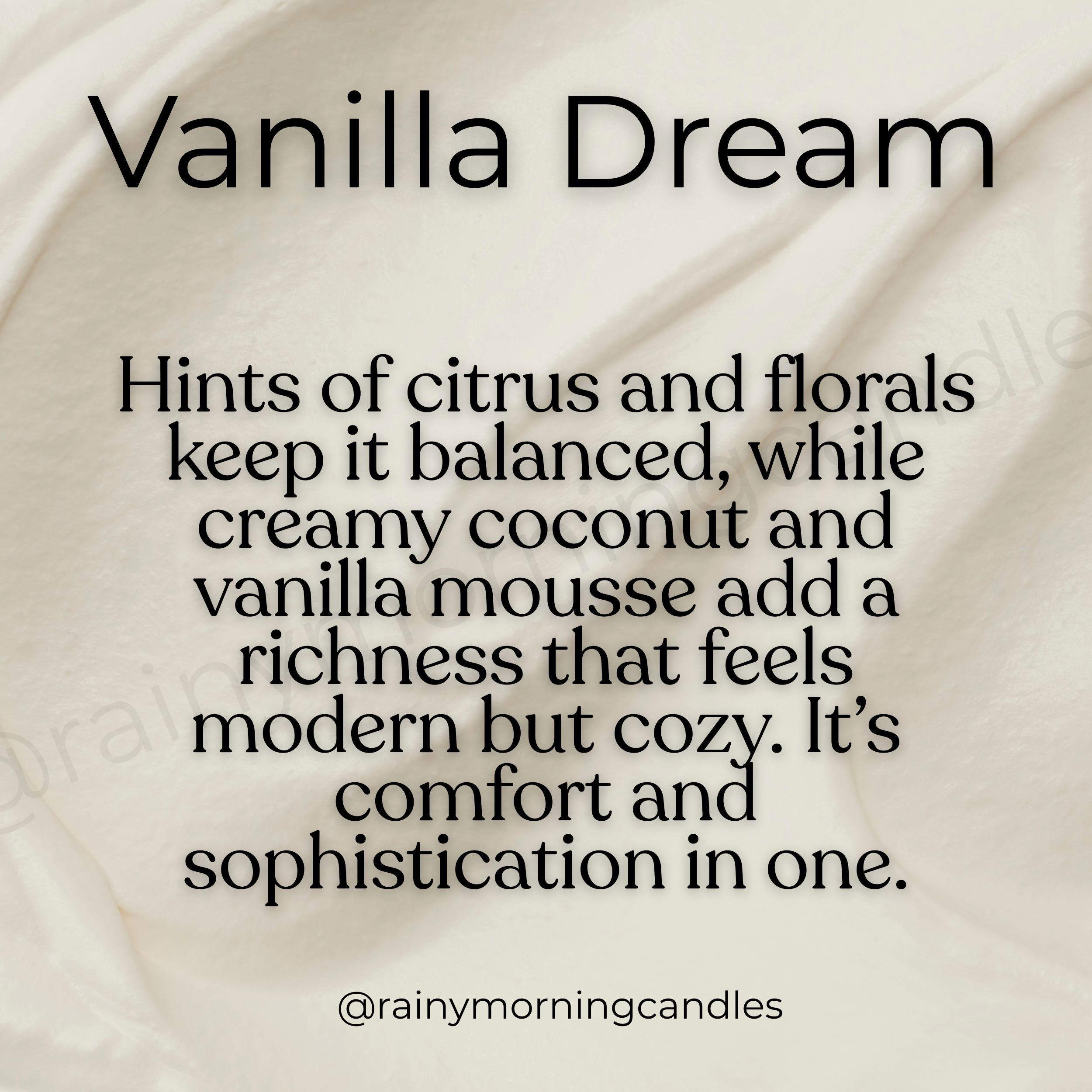 Vanilla Dream | Heavy Cream Inspired Wax Melts