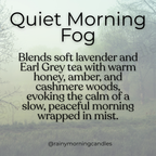 Quiet Morning Fog | Honey Lavender Tea | Wax Melts