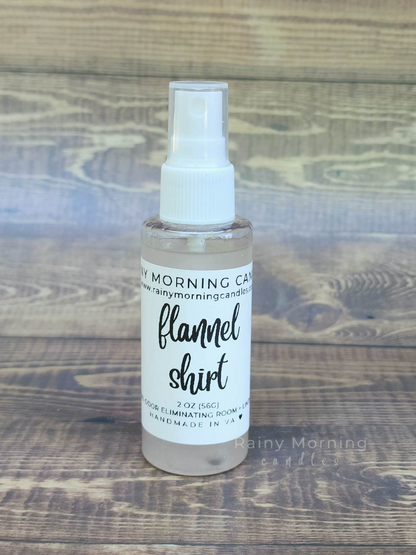 Flannel Shirt | Natural Odor Eliminating Room + Linen Spray