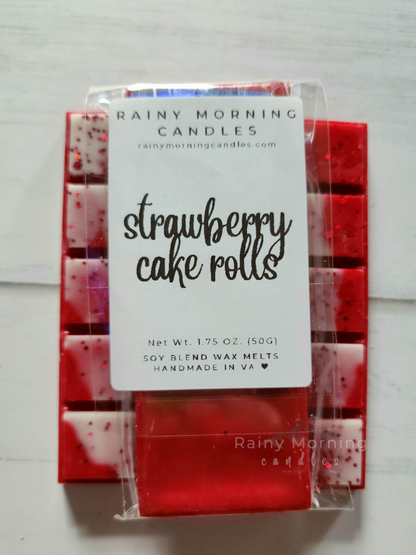 Strawberry Cake Rolls | Wax Melts